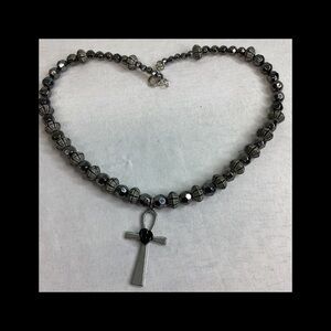 Elegant Silver Cross Necklace